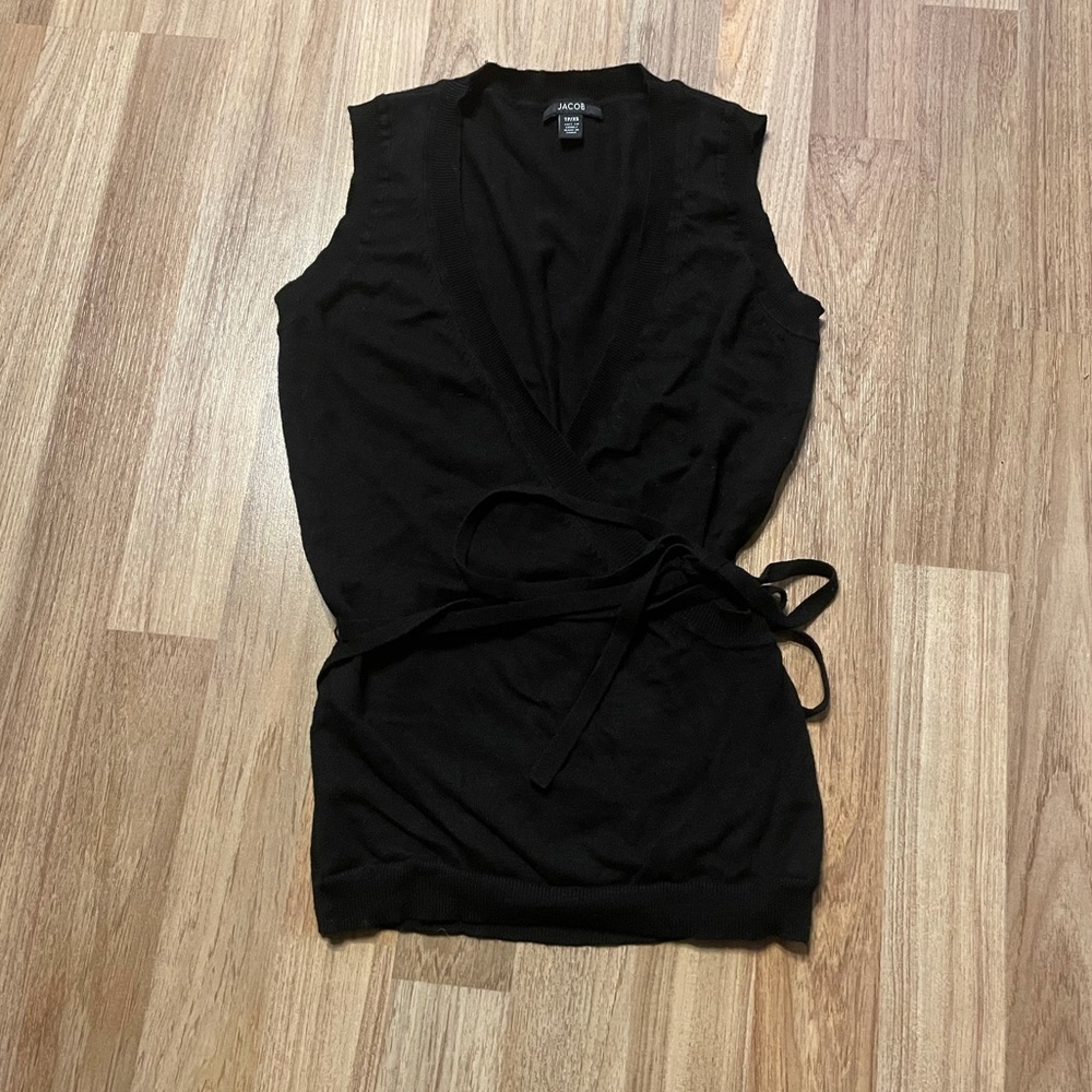 Black wrap top/vest